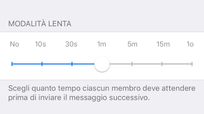 Telegram Messenger per iOS Modalità Lenta