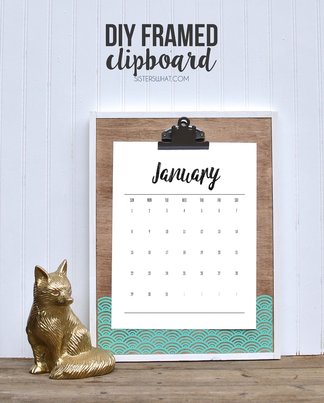 DIY Framed Clipboard - Sisters, What!