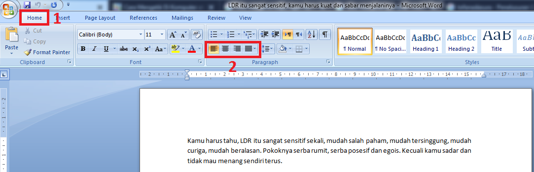 Panduan Lengkap Cara Mengetik Agar Rapi Di Microsoft Word Blogger Toraja