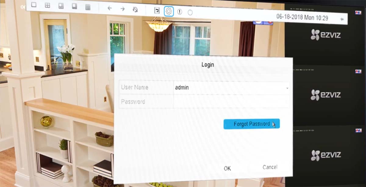 ezviz reset password recorder