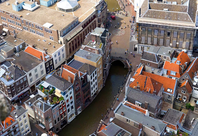 Utrecht Canals Aerial View