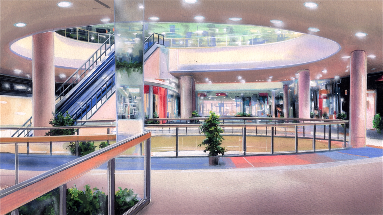 AI Art Generator: Anime scene of a father and his three sons at the mall,  in 1995 drawn by Makoto Yukimura