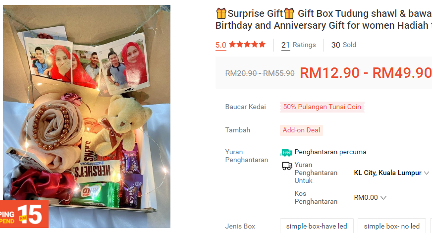 Hadiah Untuk Kawan Perempuan Bawah RM20 dan bawah RM50