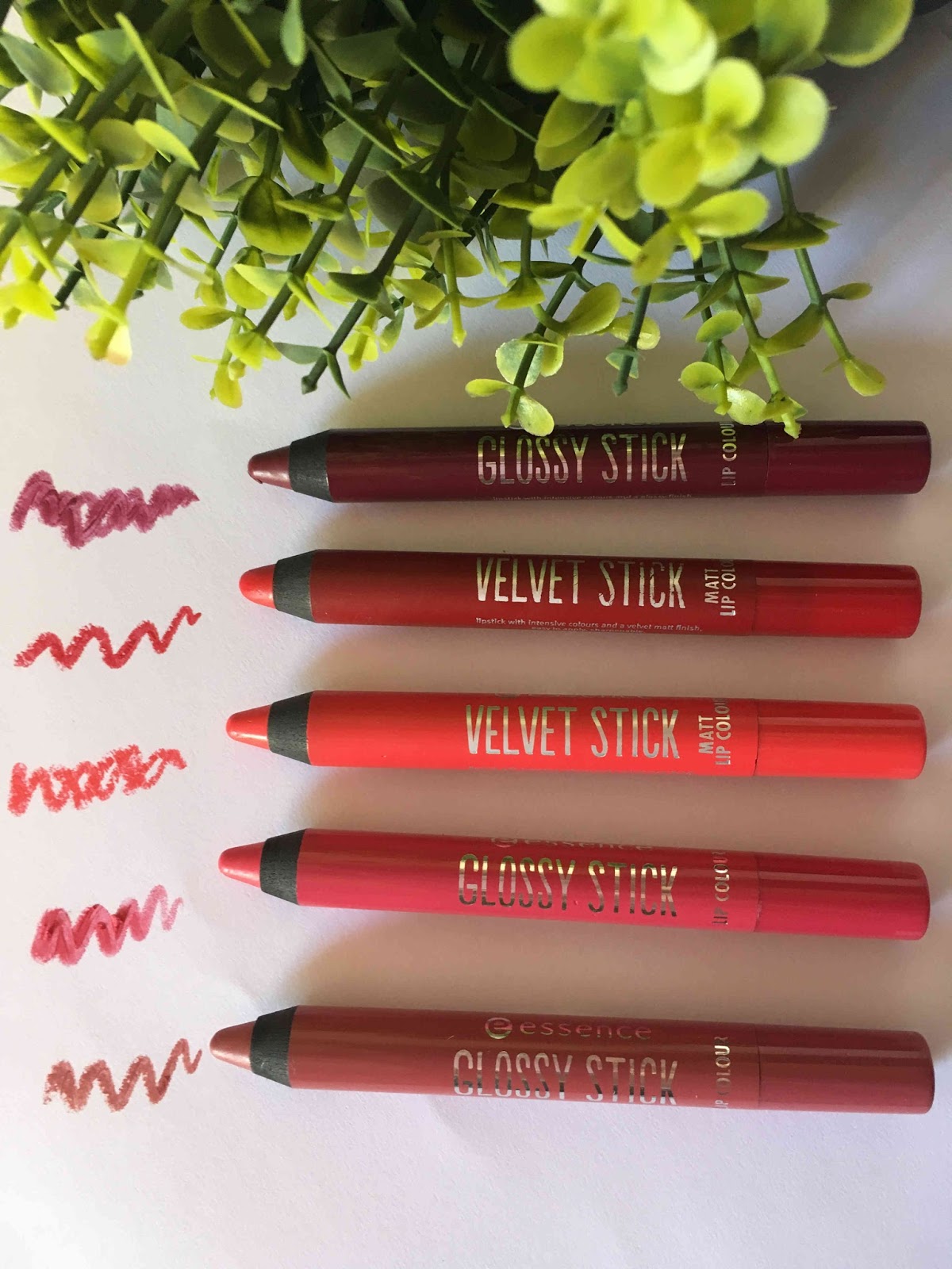 Melanie's Nook Review Essence Glossy & Velvet Sticks