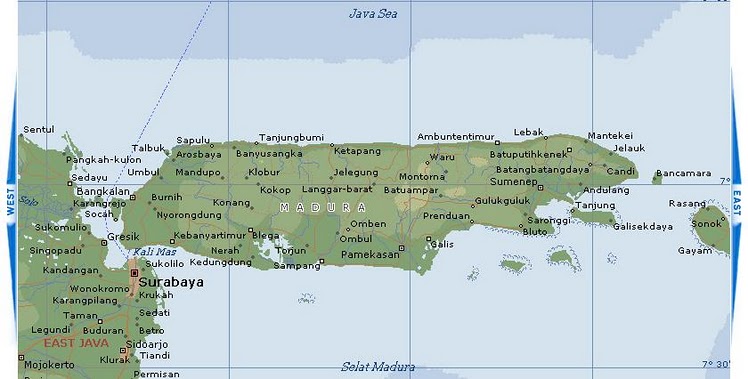Peta Pulau Madura