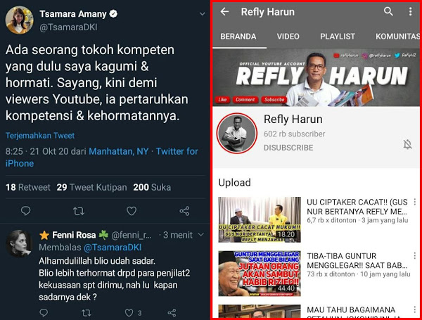 Tsamara PSI Sindir Refly Harun? Balasan Netizen Super Telak! Tsamara PSI Sindir Refly Harun? Balasan Netizen Super Telak!
