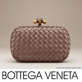 Crown Princess Mary carries Bottega Veneta Knot Clutch