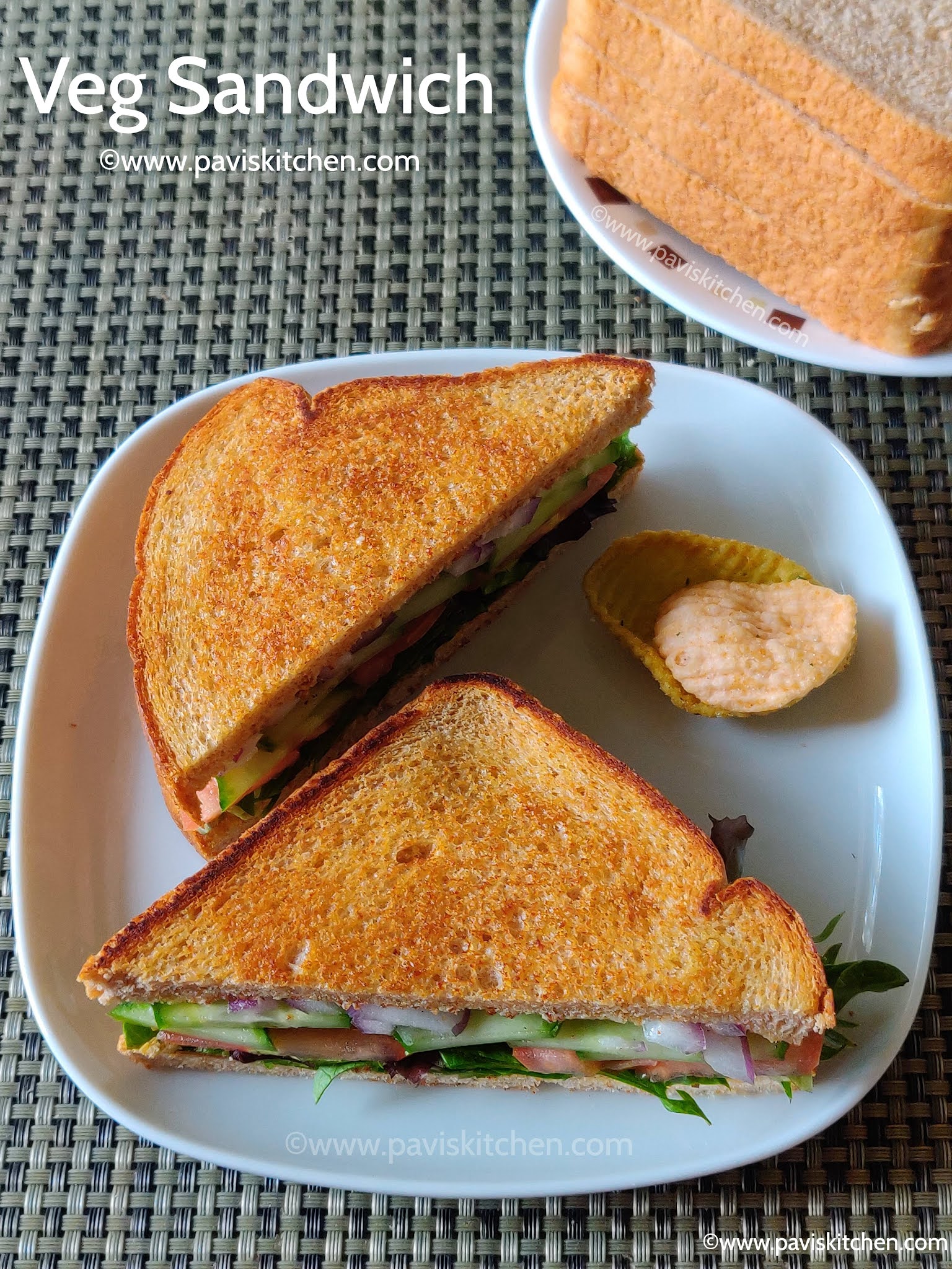 Veg sandwich recipe Indian vegetable sandwich Toasted whole wheat