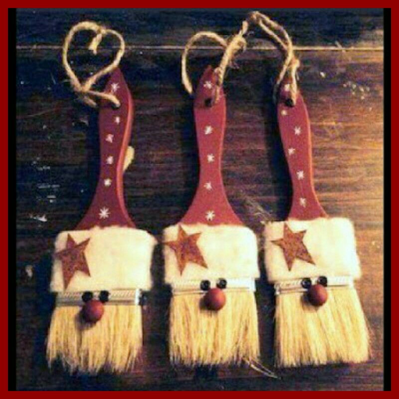Dollar Store Crafter Turn Dollar Tree Paint Brushes Into Santa Claus Dollar Tree Hacks