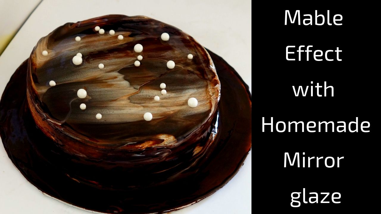 Bake With Neetu Marble Glaze Homemade Mirror Glaze Marble