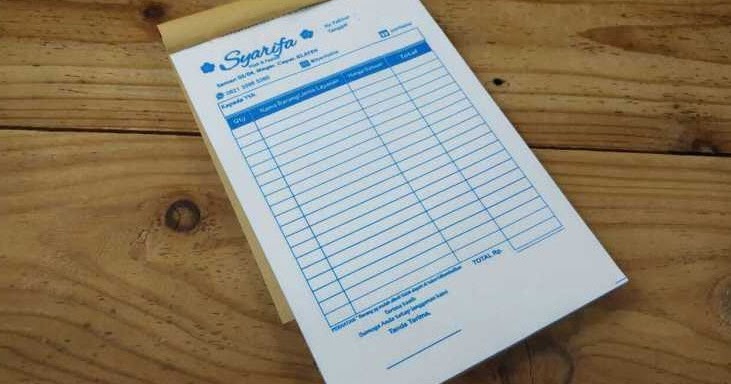 Contoh Nota Usaha Fotocopy Percetakan Bisa Di Edit File Cdr Ruanganbaca