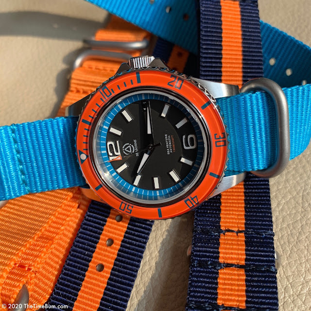 Seaborne Sea Venture Sunrise Orange Bezel