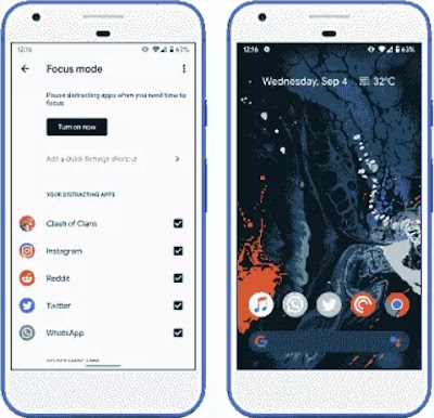 Cara menggunakan Mode Focus akan Android 10-2 Cara menggunakan Mode Focus atas Android 10-2
