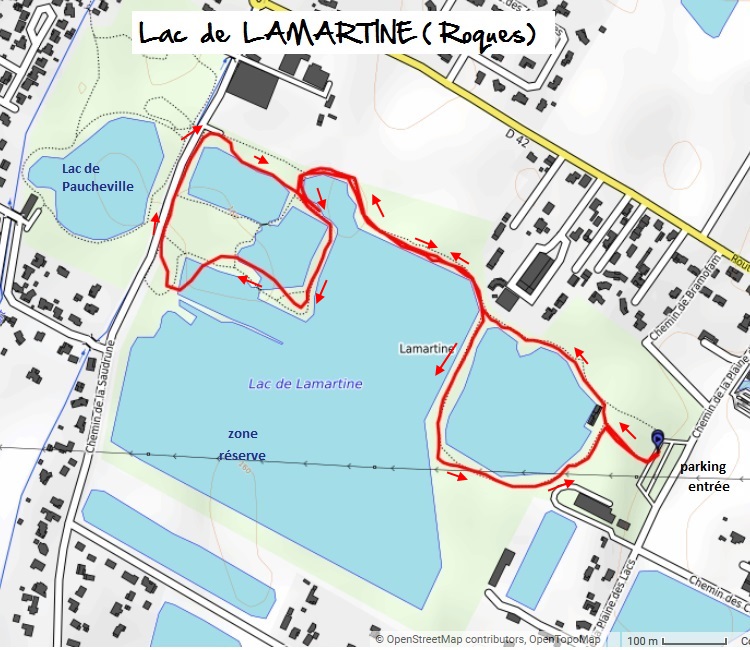 Sudouest Toulousain Randonnées Roques Lac de Lamartine