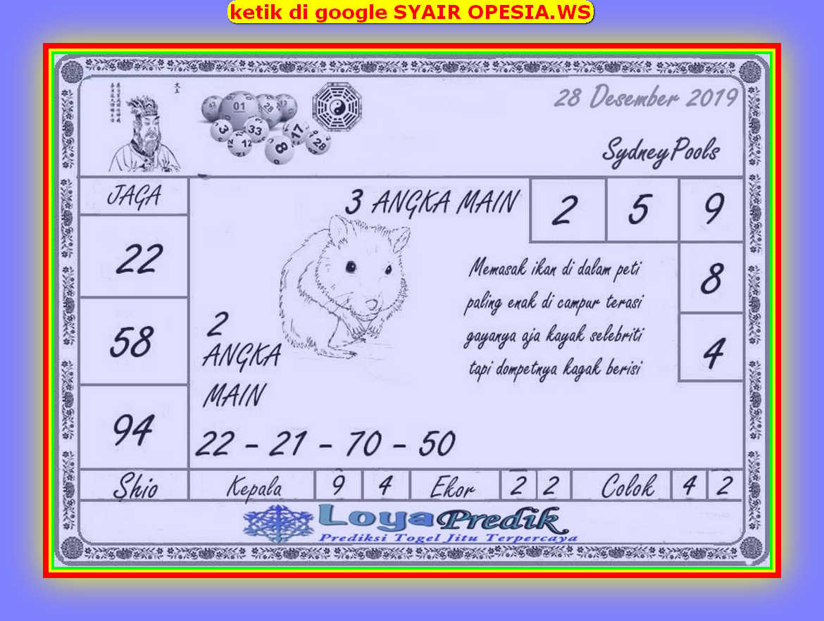 1 New Message Kode Syair Sydney 28 Desember 2019 Forum Syair Togel Hongkong Singapura Sydney 1 New Message Kode Syair Sydney 28 Desember 2019 Forum Syair Togel Hongkong Singapura Sydney