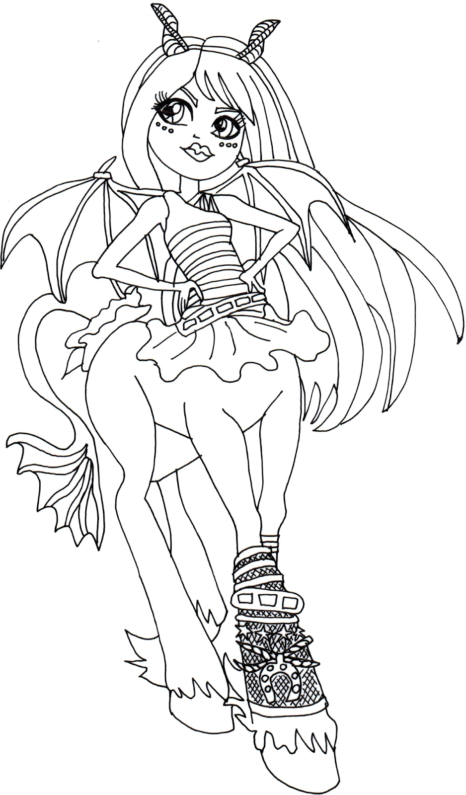 Free Printable Monster High Coloring Pages: Frets ...