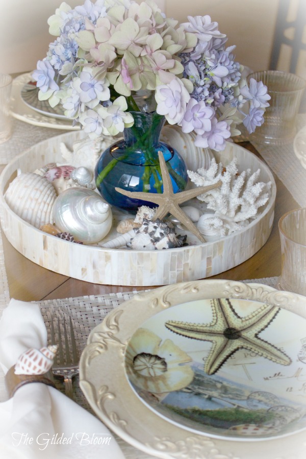 Summer Decorating Seashells And Hydrangeas The Gilded Bloom