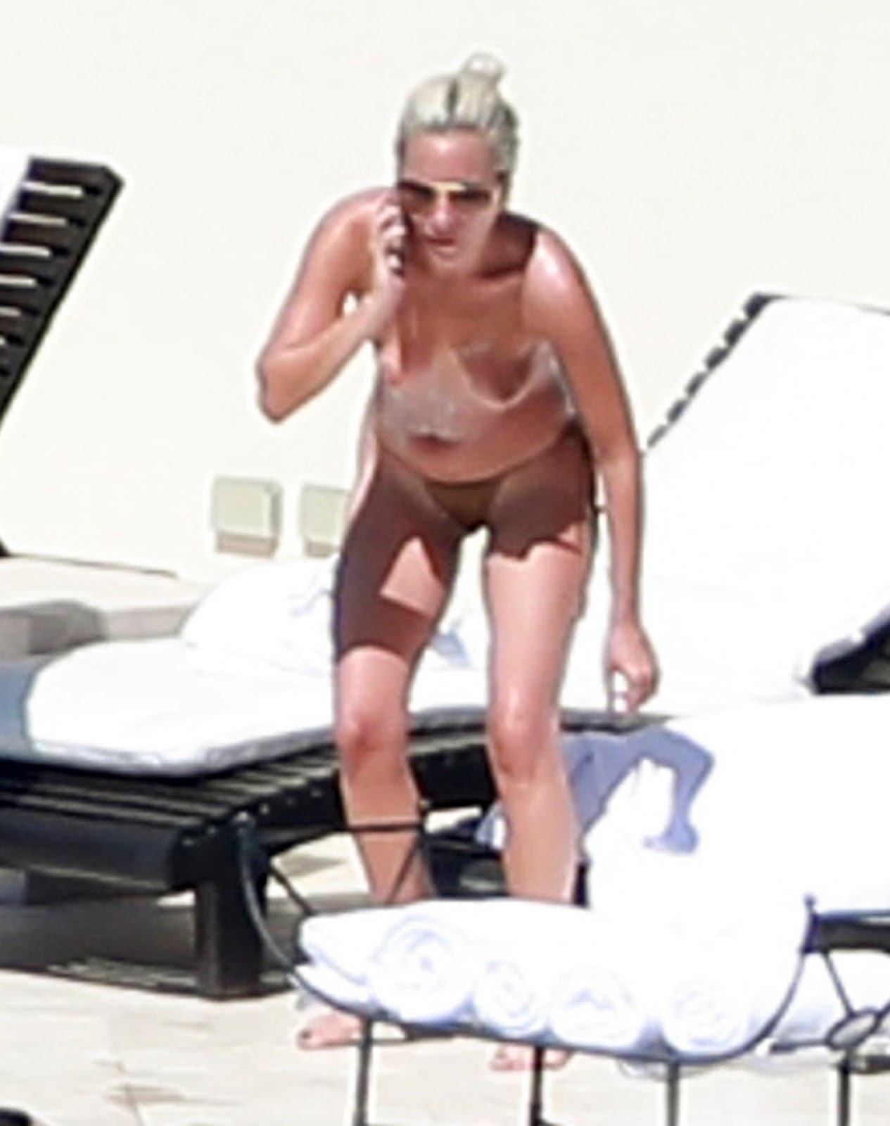 Lady Gaga Topless Sunbathing In Five Foot Two