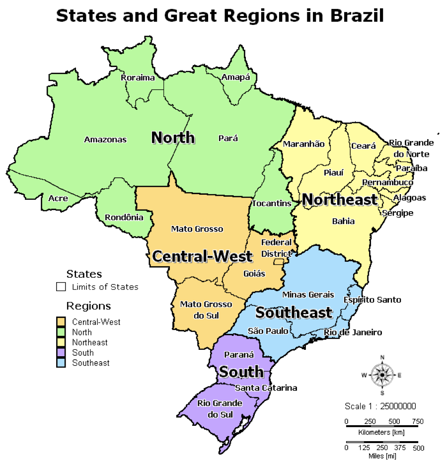 Штат в бразилии 5. Сеара административное деление Бразилии. Штаты Бразилии на карте. Самый Западный штат Бразилии. Амапа административное деление Бразилии.