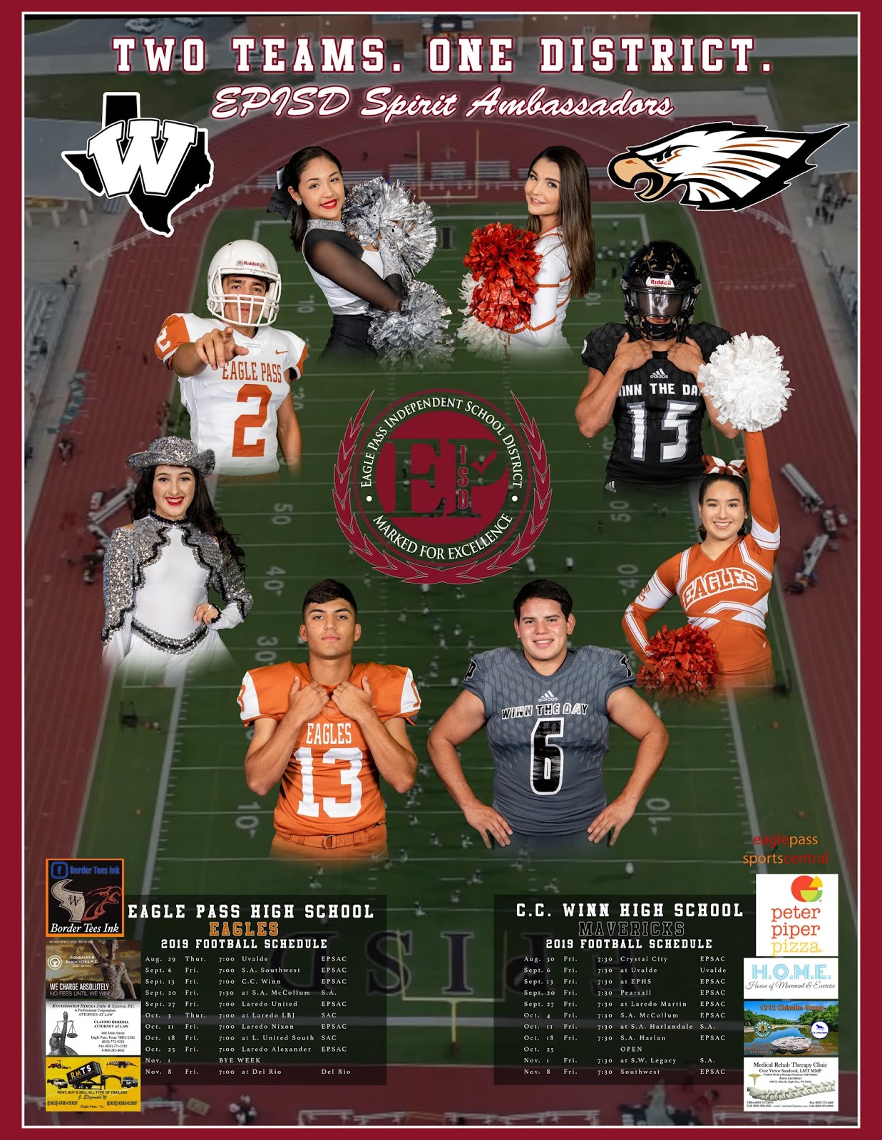 Eagle Pass ISD iVision EPISD 2019 2020 Football Schedules