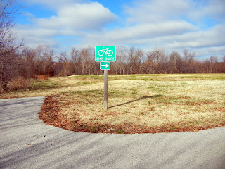 The Fayetteville, AR bike path