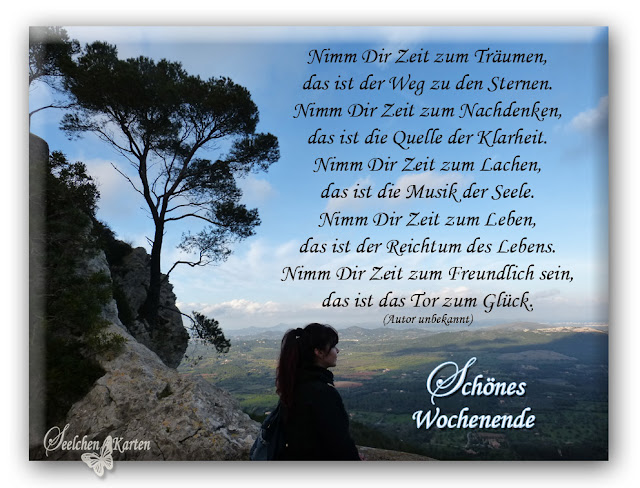 Seelchen Karten und Collagen : Karte Schönes Wochenende Seelchen Karten und Collagen : Karte Schönes Wochenende