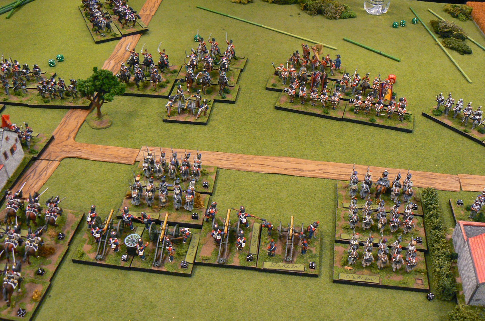 Dots of Paint: Battle of Waterloo - Enfilade 2015 - the player's deployment