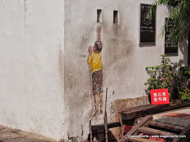 Pinturas de rua em Penang