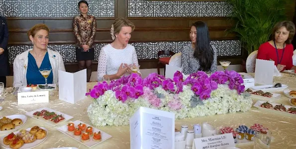 Queen Mathilde of Belgium visits Shenzhen University (SZU) in Shenzhen