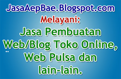 Jasa Pembuatan Toko Online, Blog, Web pulsa