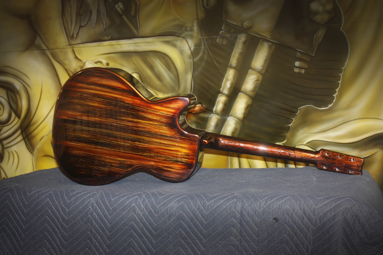 Online Motorcycle Paint Shop Custom Wood grain Guitar