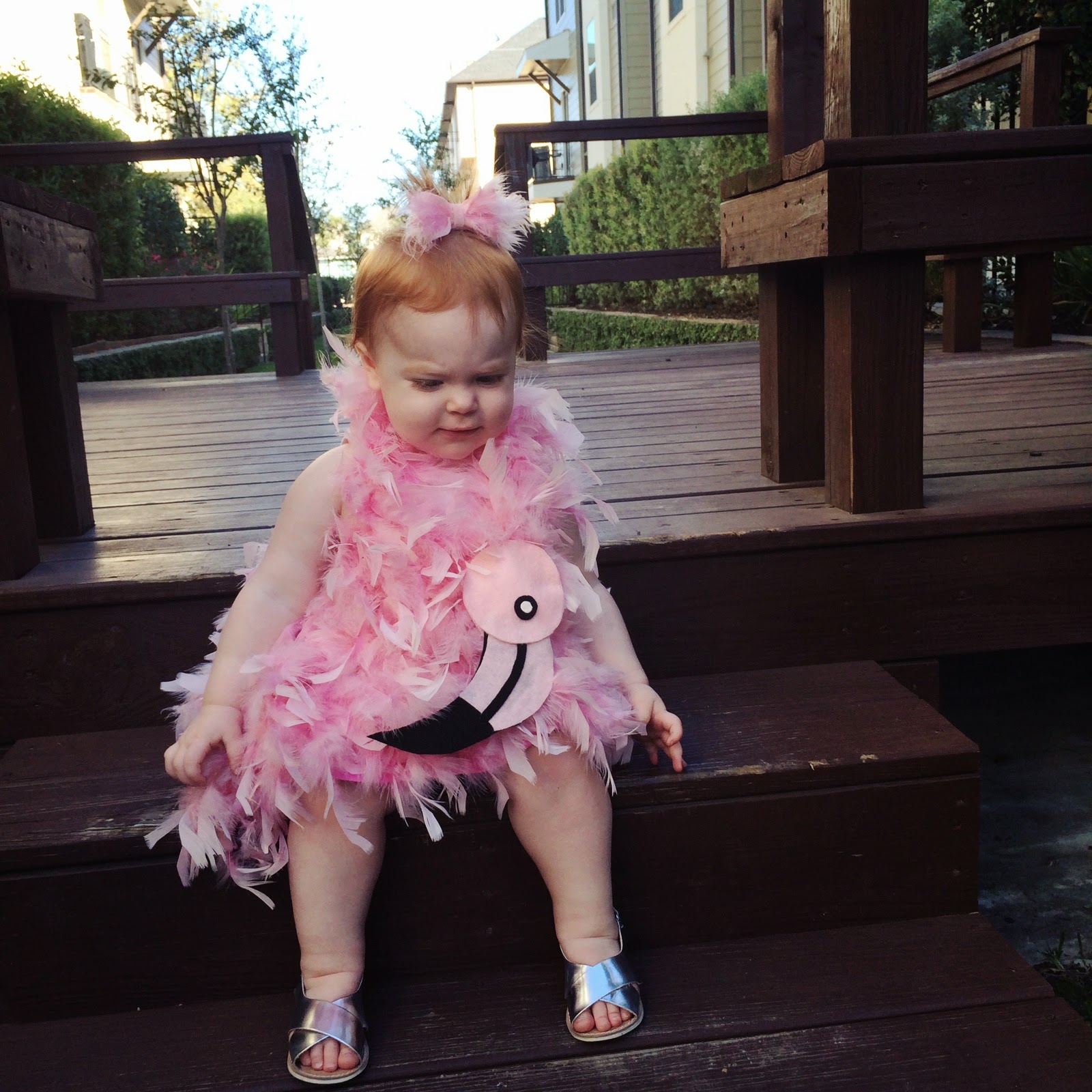 Veronika's Blushing: DIY Flamingo Halloween Costume for Toddlers!