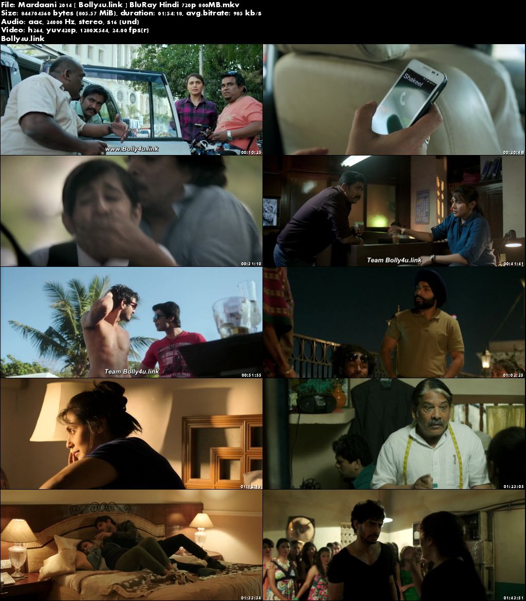 Mardaani 2014 BluRay 350MB Full Hindi Movie Download 480p