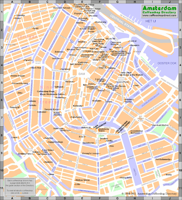 Mapa de Amsterdã