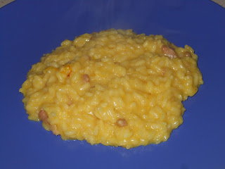 ... risotto allo zafferano a modo mio con una nota di affumicato ...