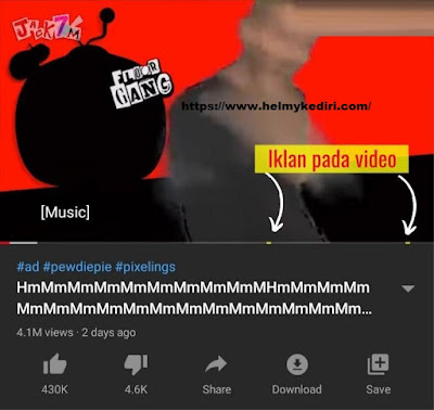 Menggeser video sampai akhir Menggeser video sampai akhir