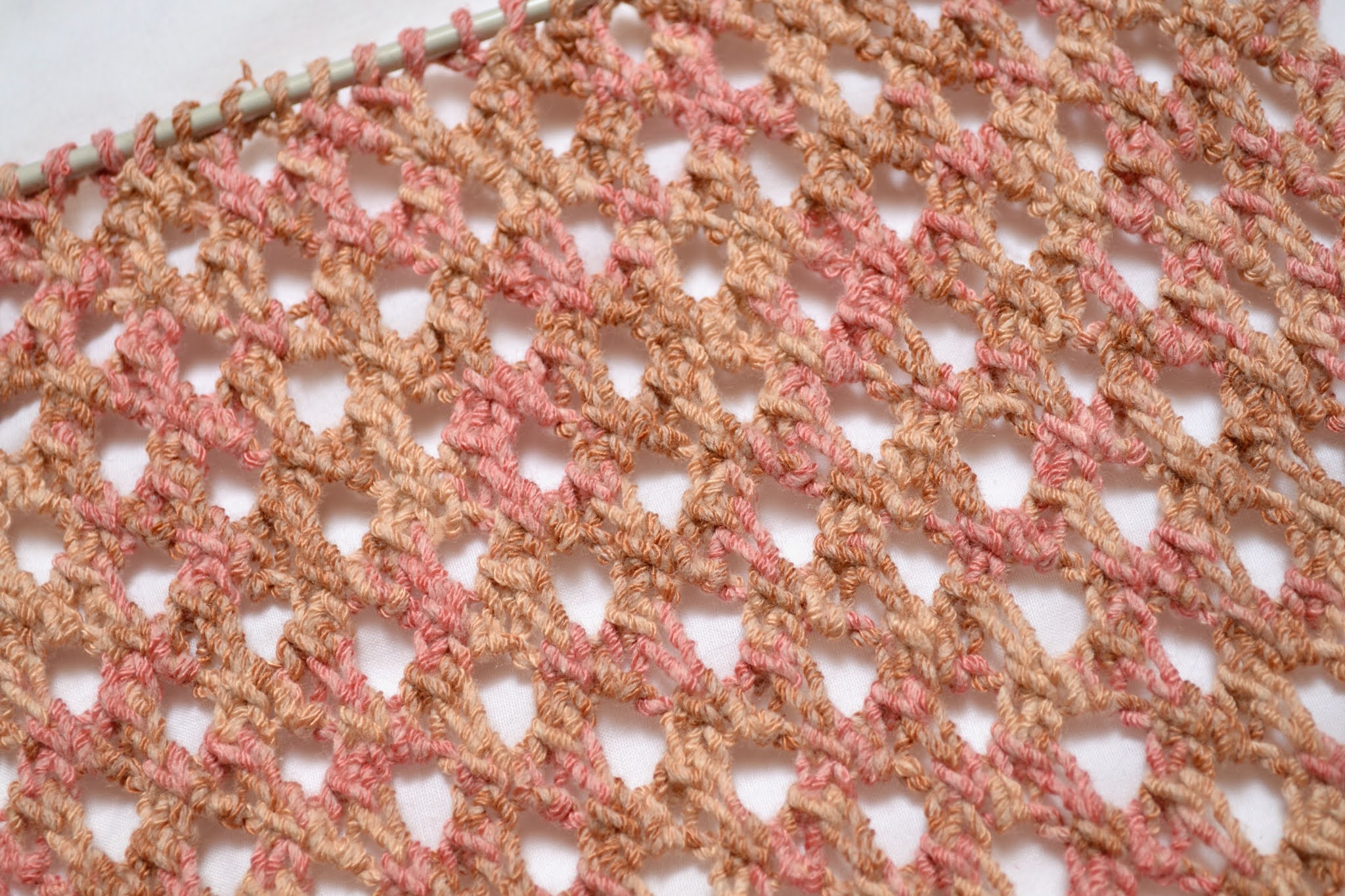 Knitting Novice The Weekly Swatch Openwork Lace Knit Stitch