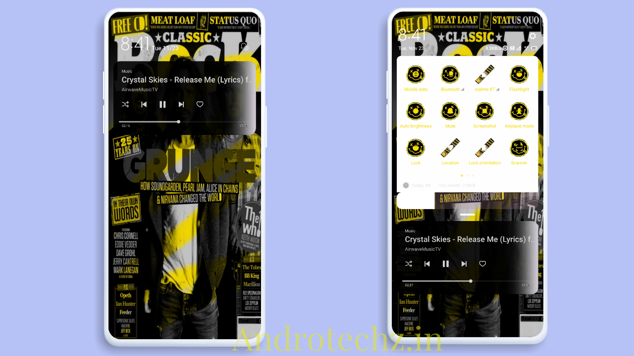 GRUNGE V12 Best Yellow Theme for MIUI 12 With Unique Interface MIUI