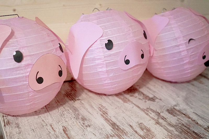 KuneCoco • DIY • LamPIGons • Lampions mit Schweinegesicht KuneCoco • DIY • LamPIGons • Lampions mit Schweinegesicht