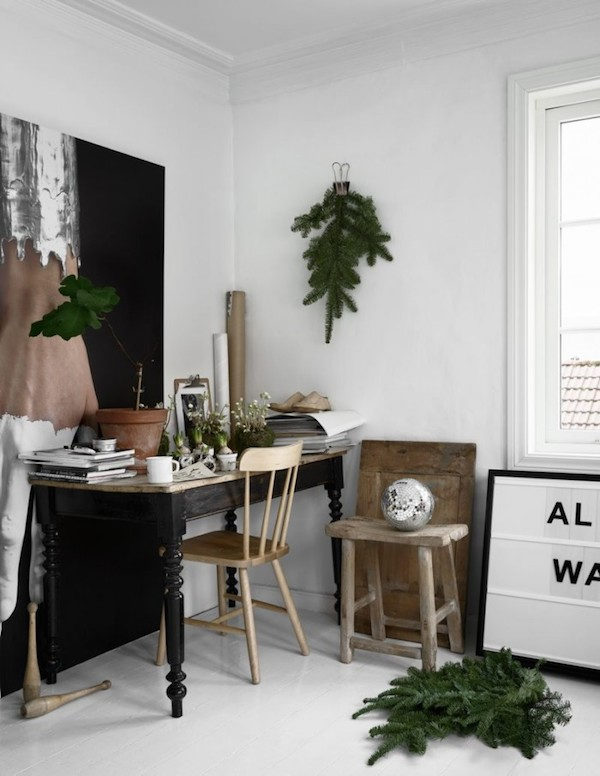 Un hogar en Noruega decorado para recibir la Navidad