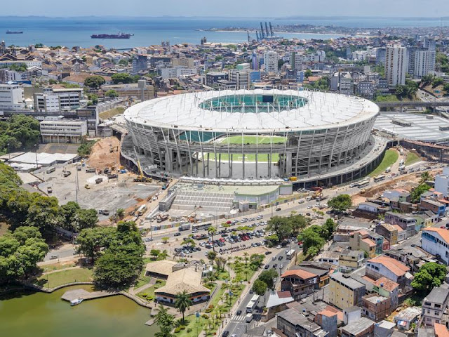 Obras do estádio da Fonte Nova estão concluídas