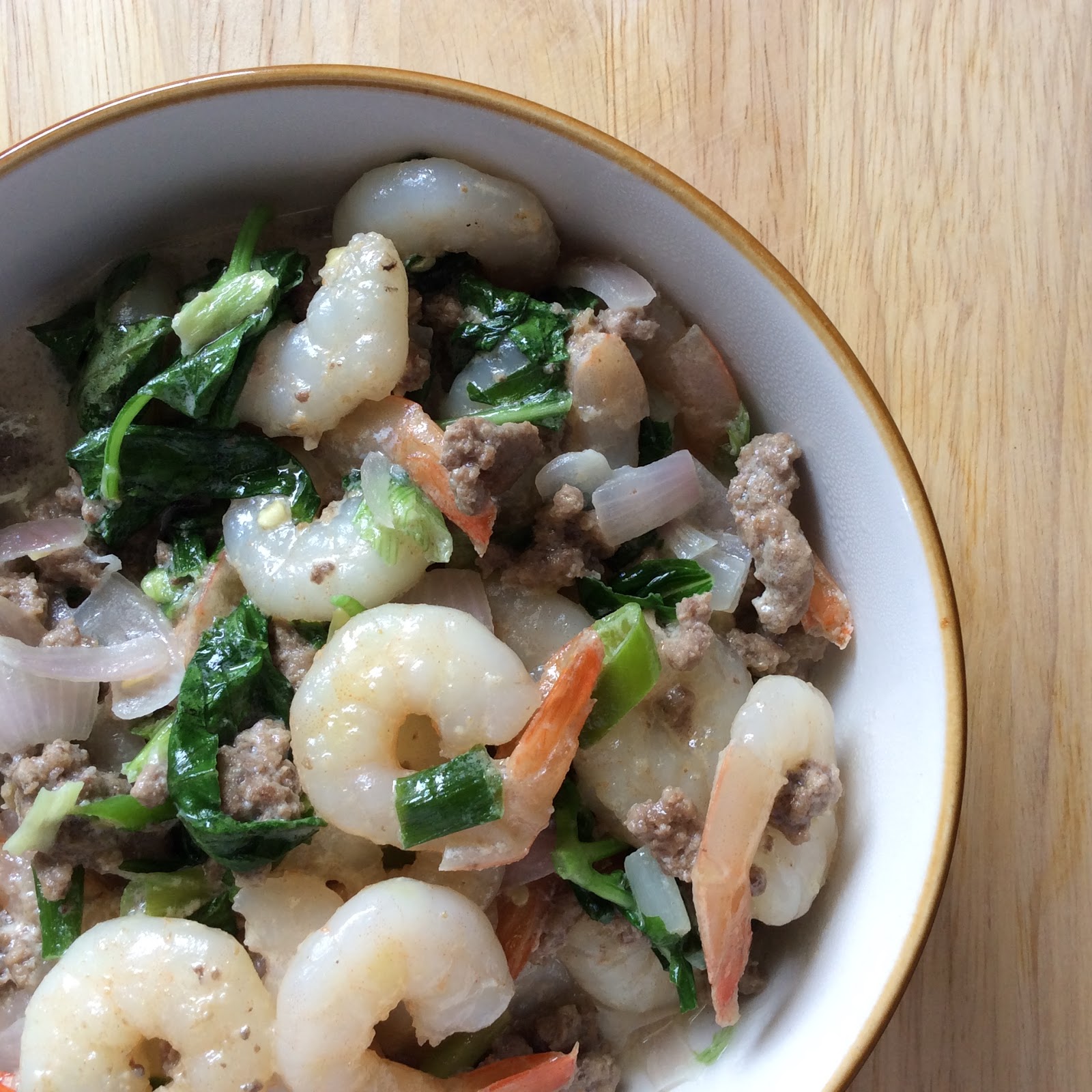 BIG FAT BLOG Shrimp Beef Coconut StirFry (Recipe)