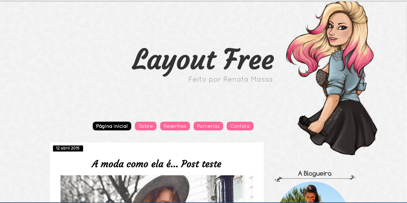 Layouts Free para seu blog Layout Free Feminino
