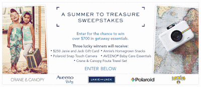 Confessions Of A Frugal Mind: Sweepstakes ~ Enter To Win A $250 Janie And Jack Gift Card