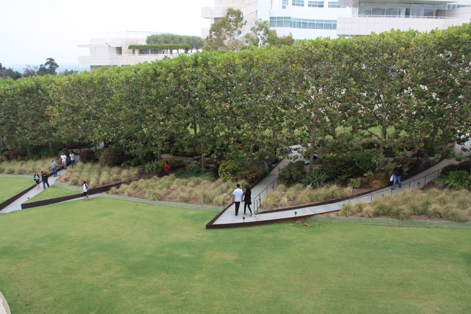 El muro vegetal: JARDÍN DEL CENTRO GETTY, LOS ANGELES