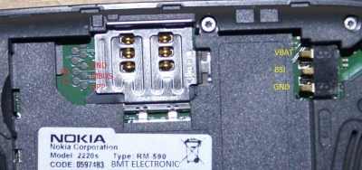 распиновка nokia