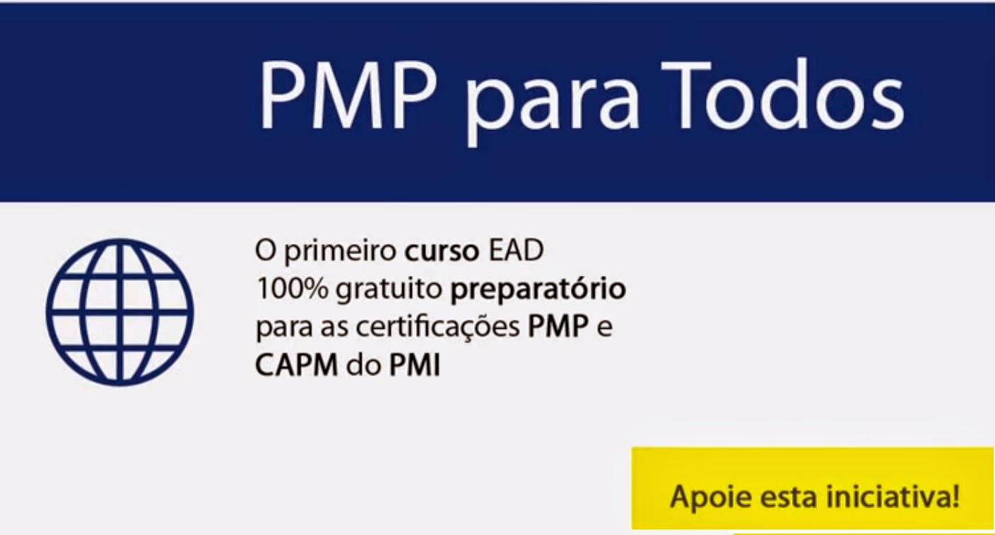 O Primeiro Curso EAD 100% Gratuito Preparatório para Certificação PMP