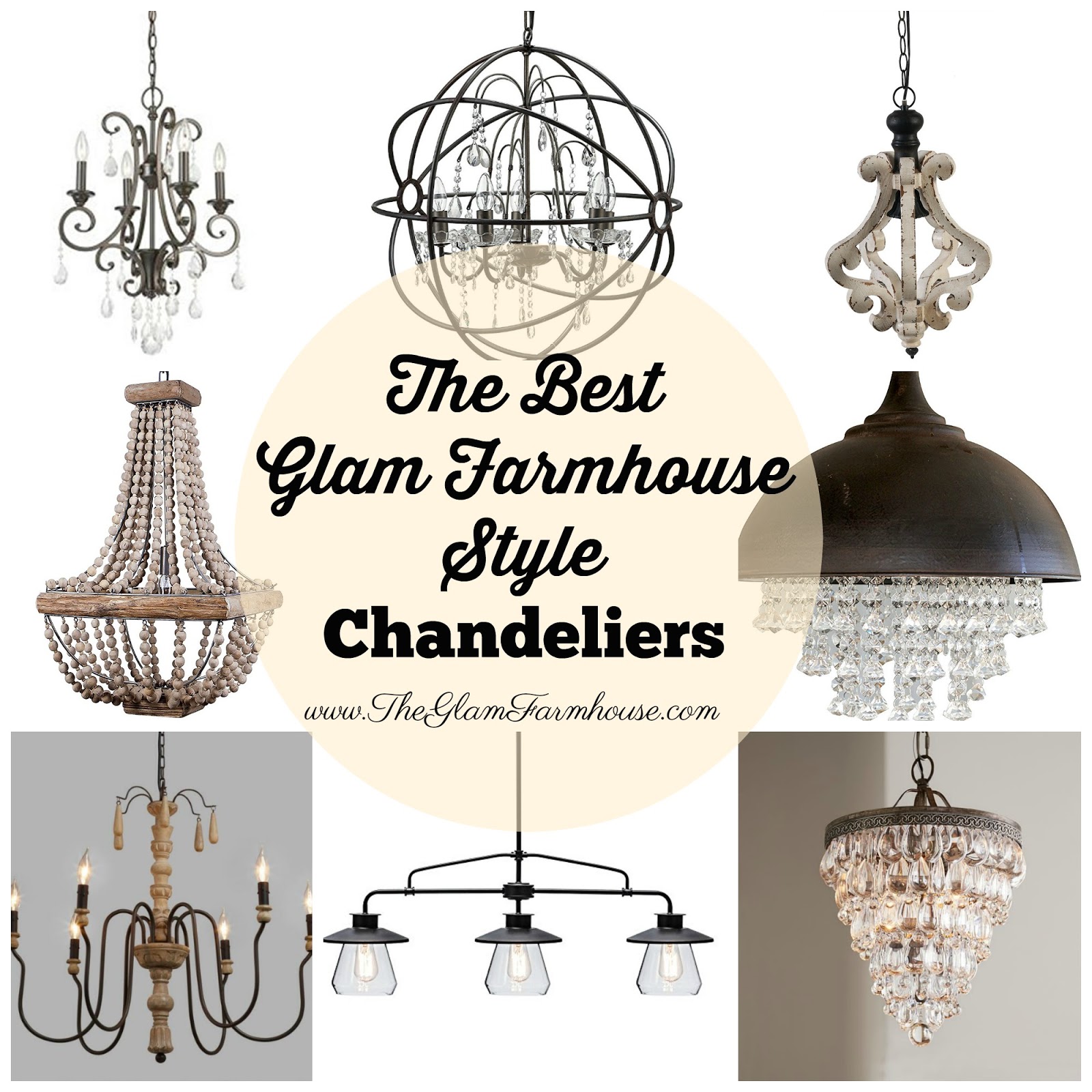 The Best Glam Farmhouse Style Chandeliers Bronze Crystal Chandelier