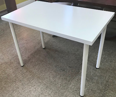 Uhuru Furniture & Collectibles: White IKEA Table - $25 SOLD