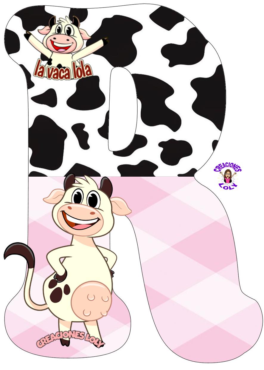 Creaciones Loly ABECEDARIO DE LA VACA LOLA